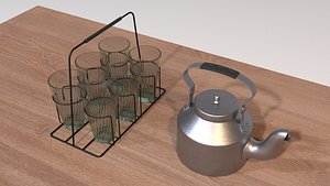 indian india kettle 3D model