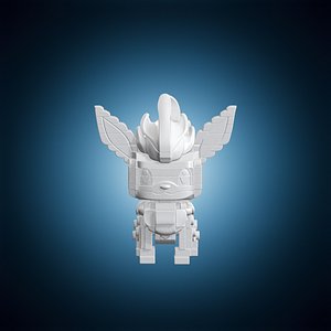 3D Flareon LEGO Figurine 3D Print Model