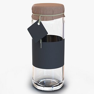 Glass Jar 4 3D Model