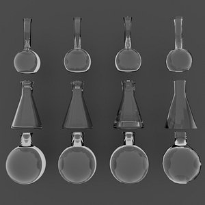 Lab flaks 3D model