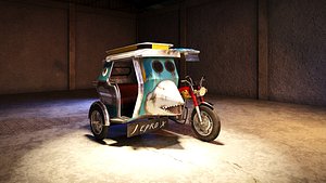 3D Tricycle 3D Model Philippines Transport Vehicle model