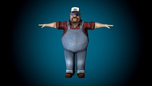 mr globetrotter male character 3D model