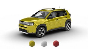 Fiat Grande Panda 2025 3d model