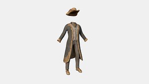 3D model Cowboy Outfit A06 - Character Fashion Design