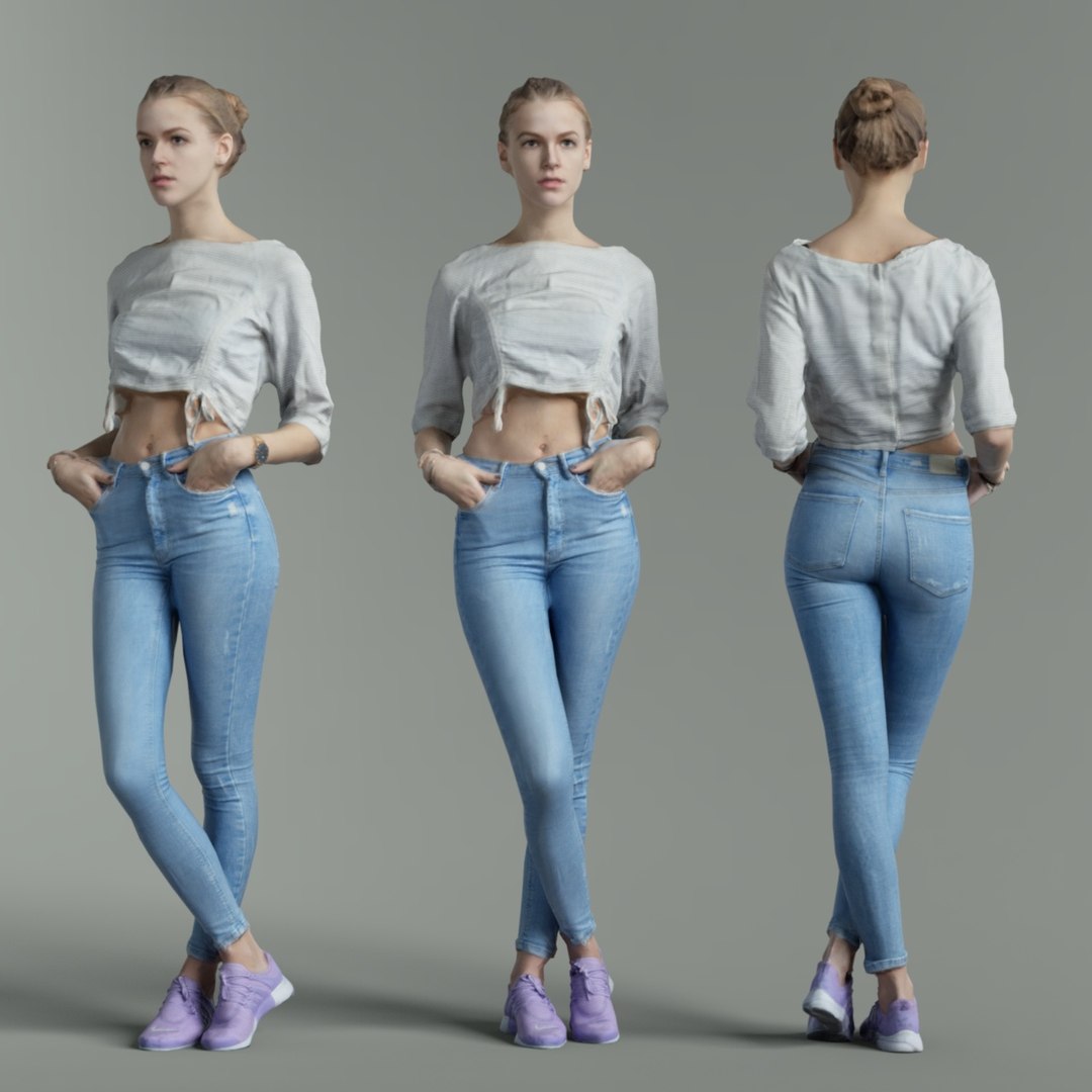 3D Girl Rendered Human Model - TurboSquid 1245947