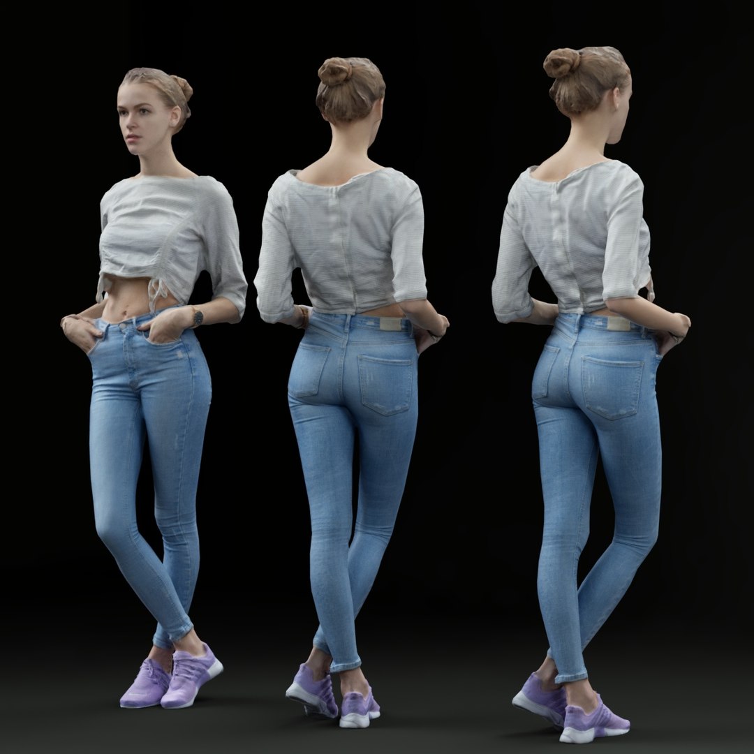3D Girl Rendered Human Model - TurboSquid 1245947