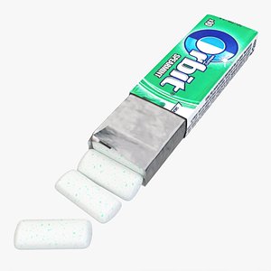 Pack Chewing Gum Orbit Opened