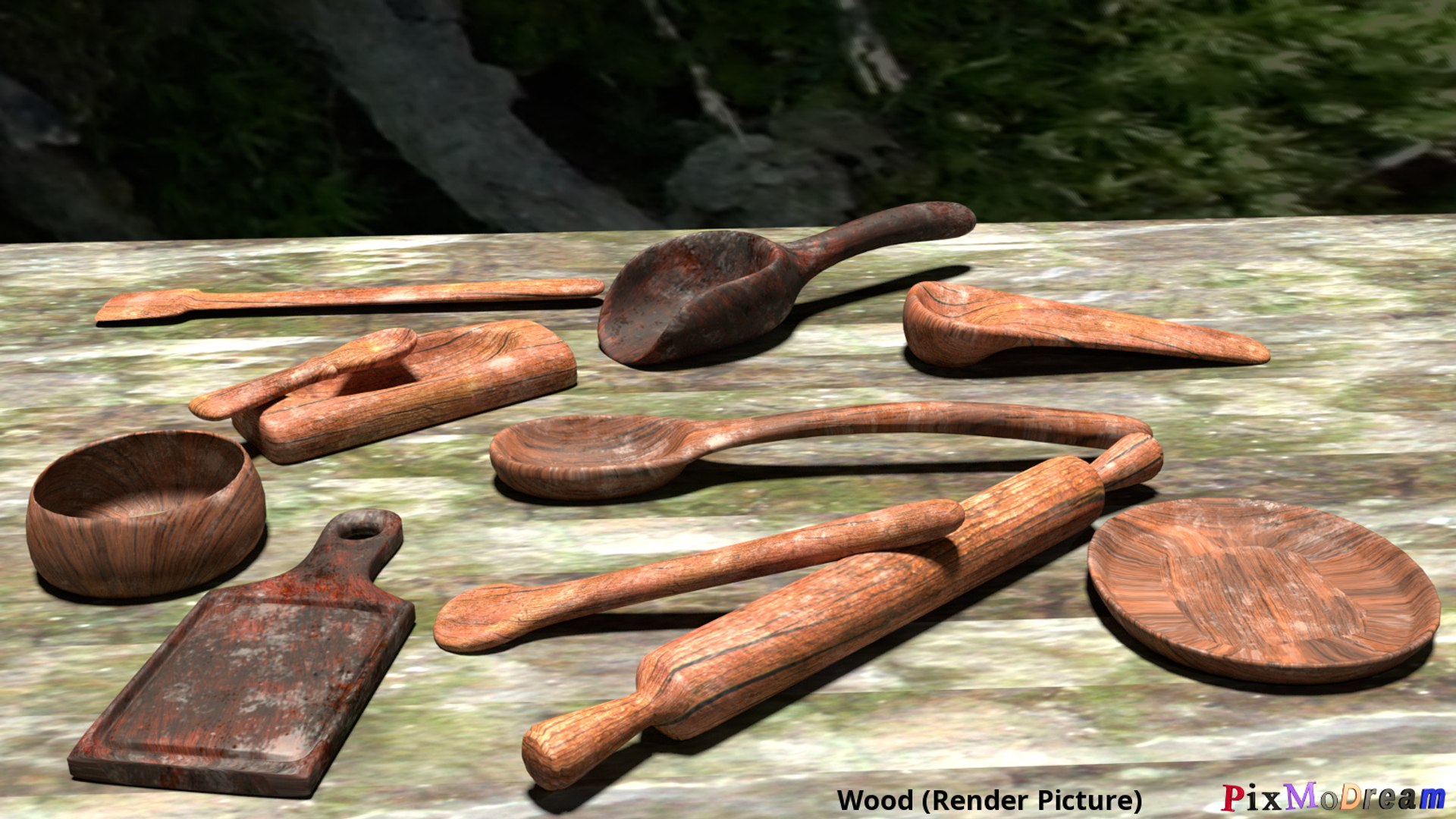 3D Medieval Cooking Utensils Dishes - TurboSquid 1331436