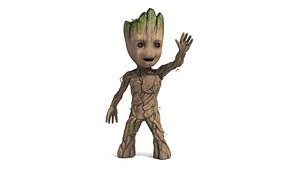 Groot Waving His Hand model