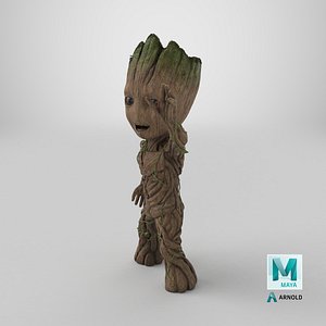 Groot Waving His Hand model