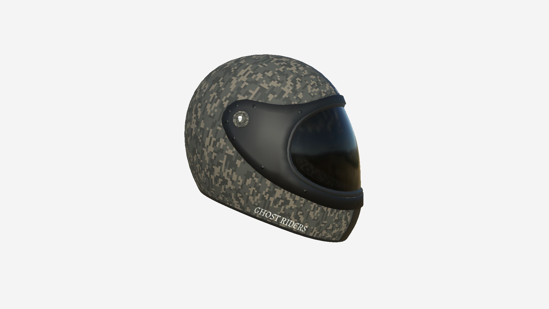 digital camo motorcycle helmet