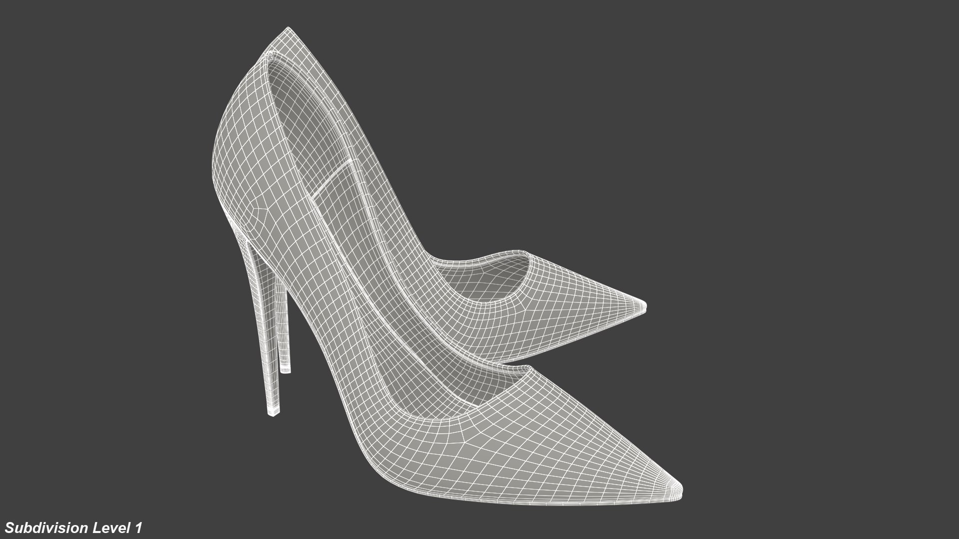 Women s gold shoes 3D model - TurboSquid 1510572