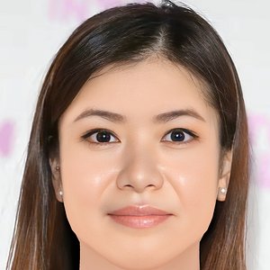 3D Katie Leung Head - No Hair - Low poly head for game