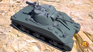 3D tank m4 sherman