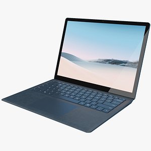 Microsoft Surface Laptop 3 13.5 inch Cobalt Blue Alcantara (Rigged)