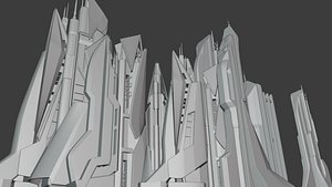 CITY SCI FI FUTURE model