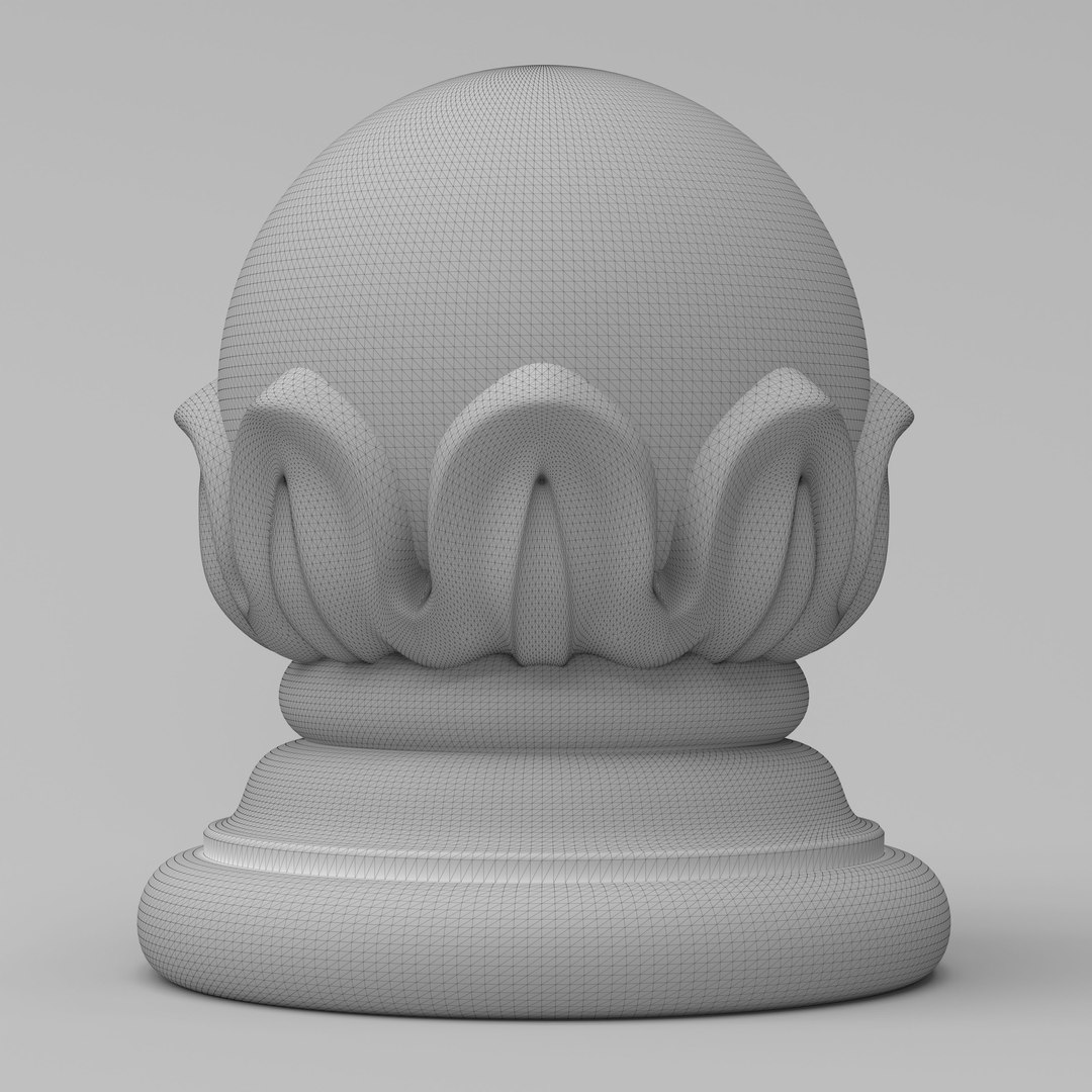 Carved Finial 3D Model - TurboSquid 1778551