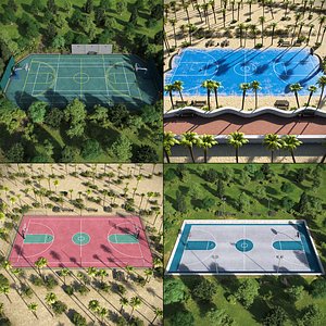 basketball outdoor court model