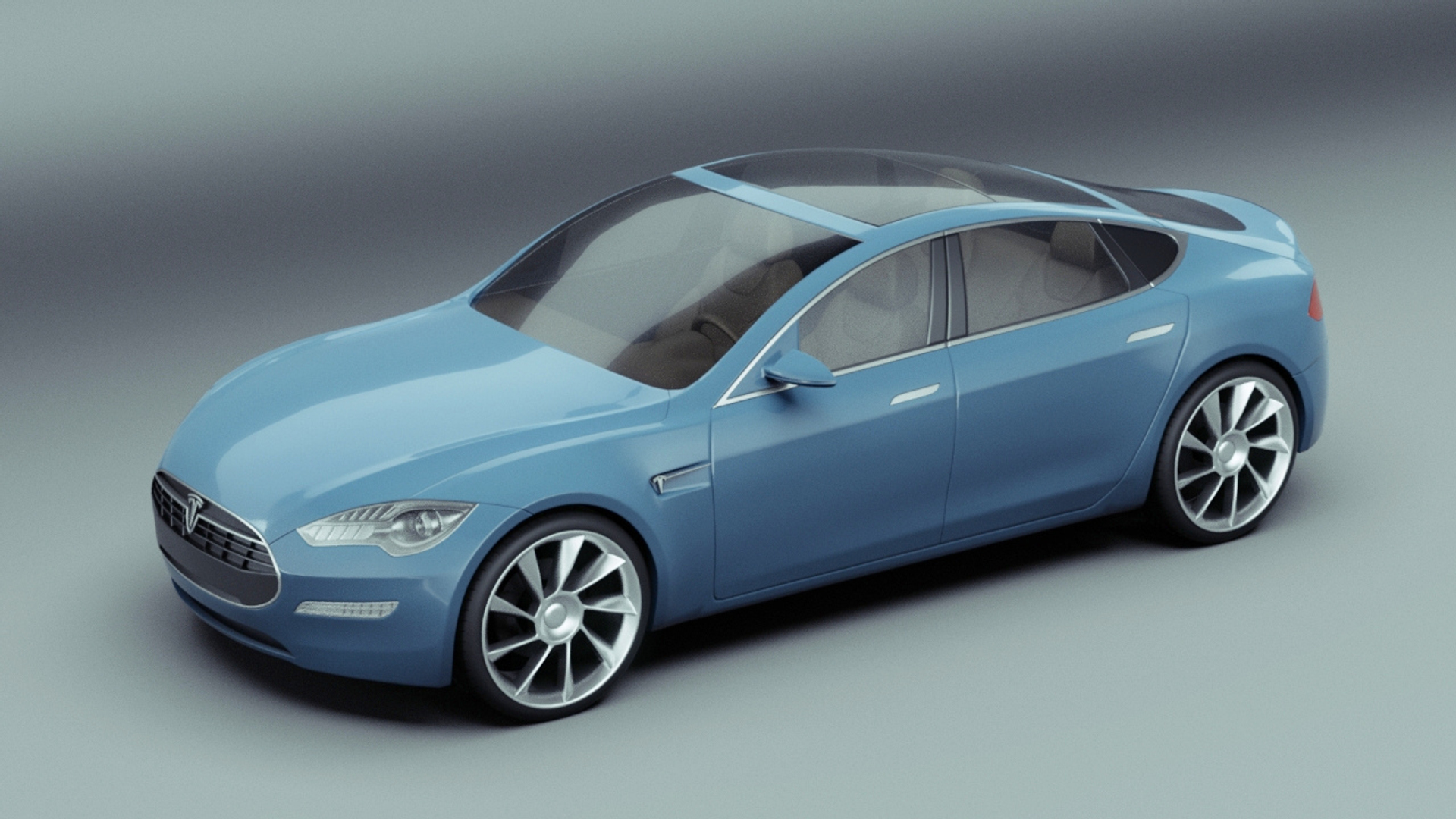 2011 tesla s modeled 3d model