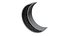 Modèle 3D d'un élégant croissant de lune aux motifs géométriques islamiques