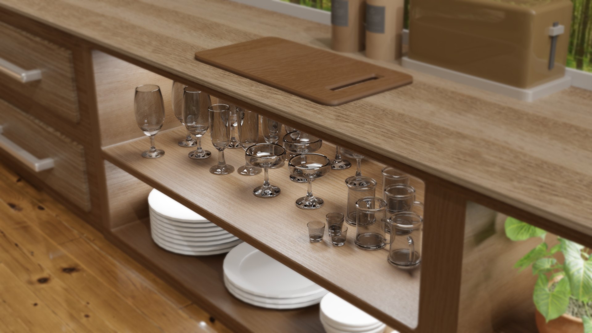 Glassware Set 3D Model - TurboSquid 1852031
