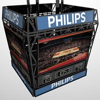 Scoreboard w/ Adjustable Score, Clock, & Jumbotron