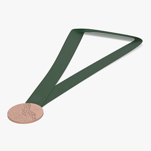 Olympic Games 2026 Bronze Medal Straight Band 3D model