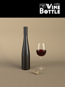 bottle 17 wine 3d 3ds