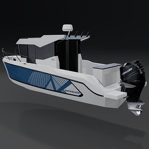 Quicksilver 805 Sportsfish PILOTHOUSE Luxury Motor Yacht 3D model 3D model