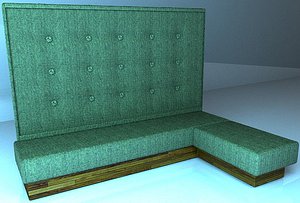 restaurant banquette 3d model