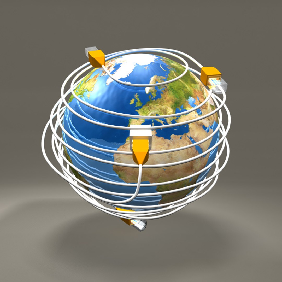 Cables Globe 3d Obj