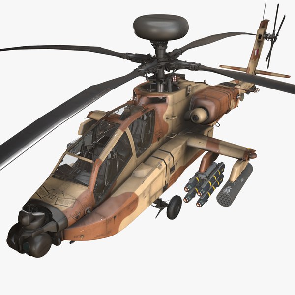 Apache AH-64E Qatar Emiri Air Force Static 3D model