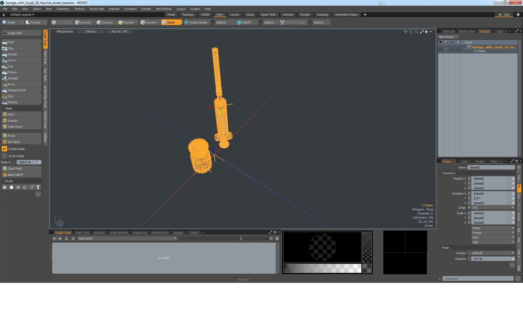 Syringe covid 19 vaccine 3D model - TurboSquid 1604585