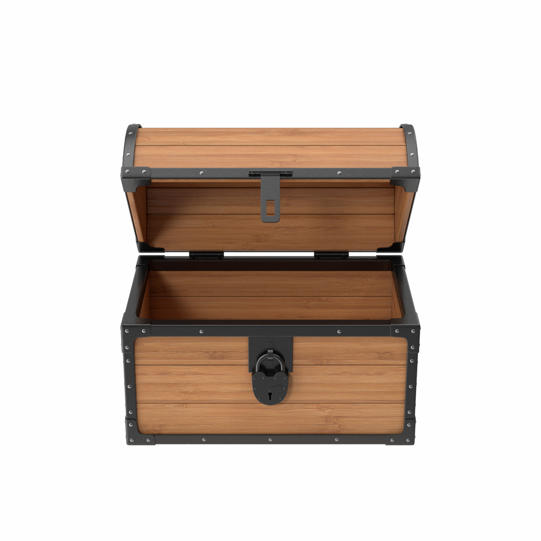 3D Open Wooden Chest TurboSquid 1989553