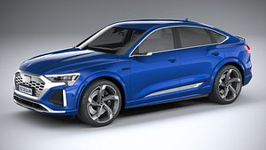 3D Audi SQ8 E-Tron Sportback 2024 model
