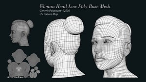 WOMAN HEAD 3D