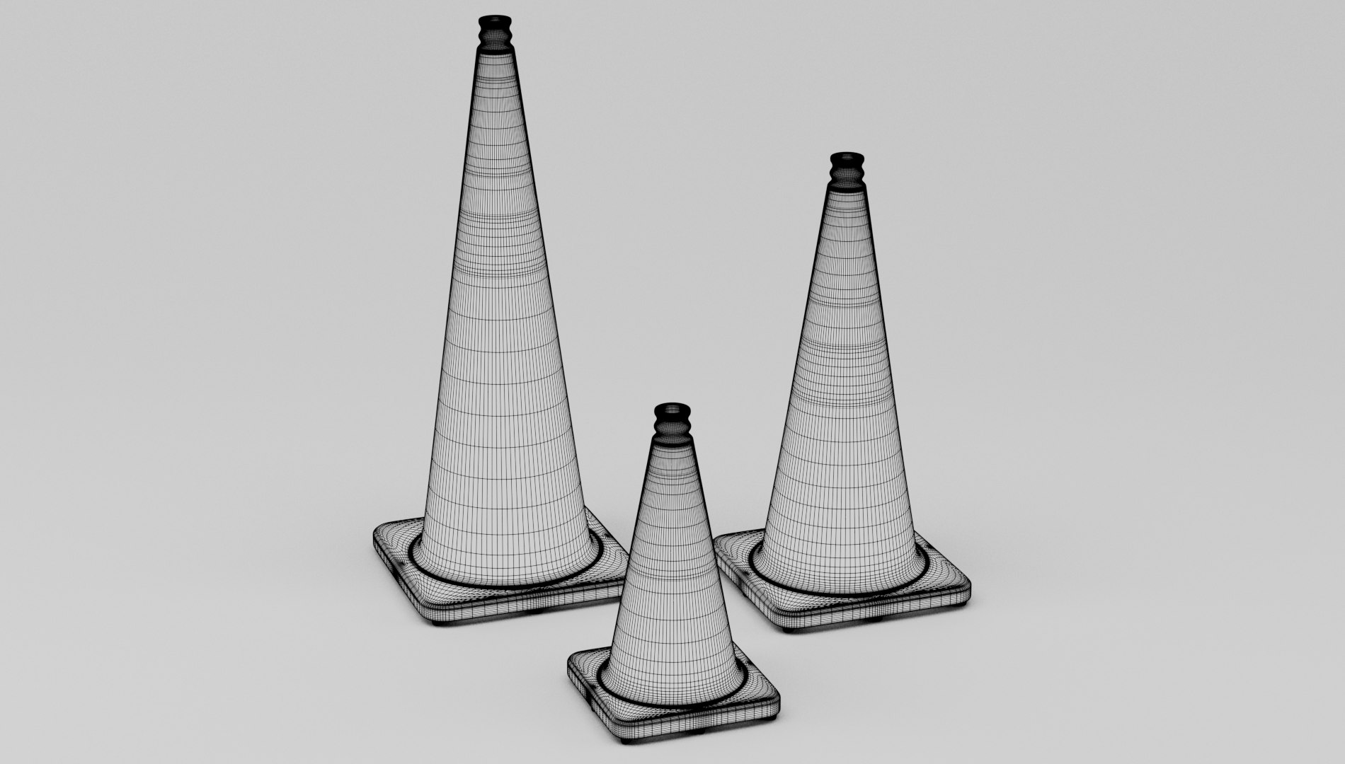 3D Traffic Cones Pack Model - TurboSquid 2252408