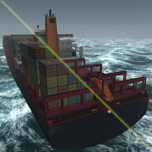 container ship bonn express 3d model