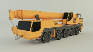 Camion grue LTM 1110 crane 3D model