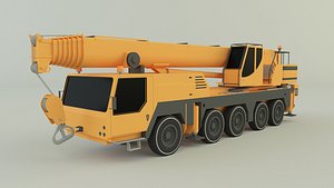 Camion grue LTM 1110 crane 3D model