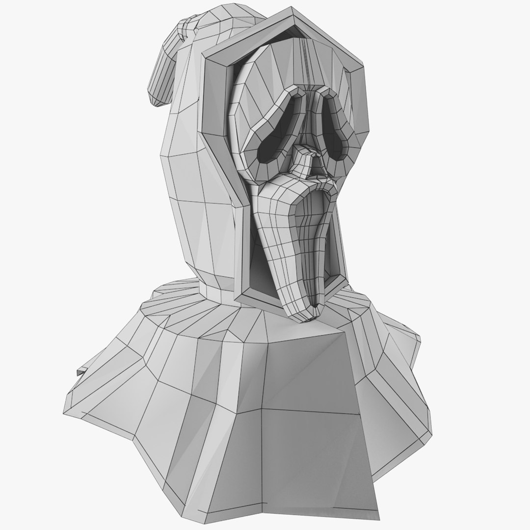 3d Mask Scream Hood