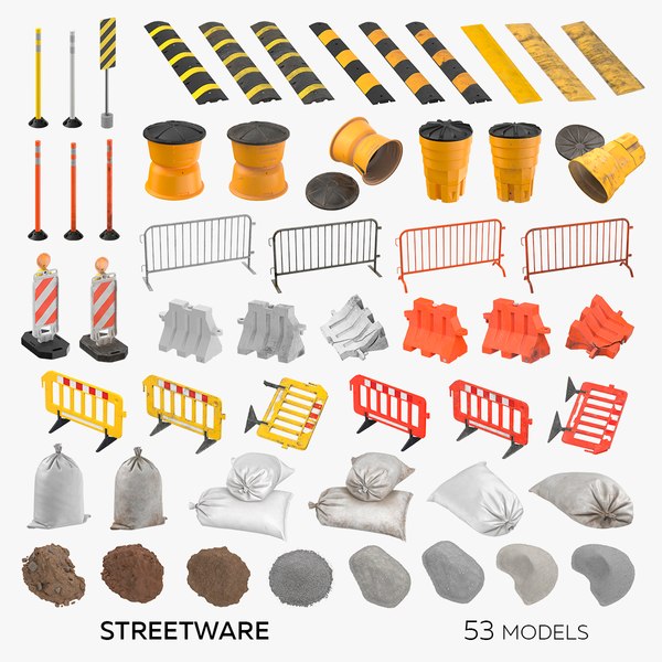3D Streetware Collection - 53 models