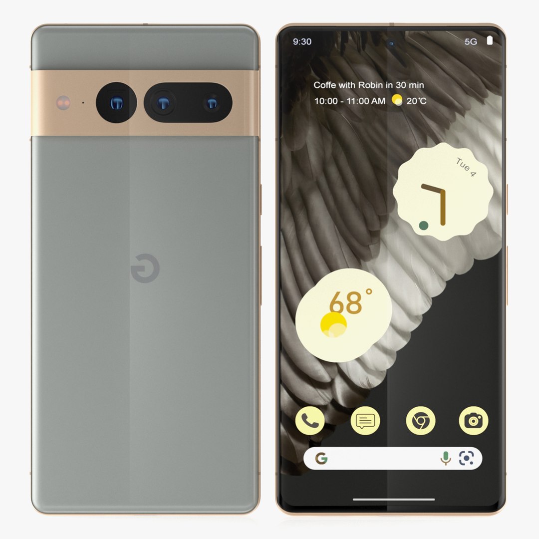 Google pixel 7 Pro Hazel 3D - TurboSquid 2100945
