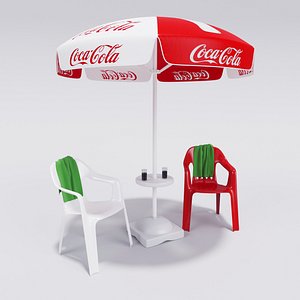 3d coca-cola umbrella