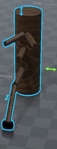3D wooden dummy
