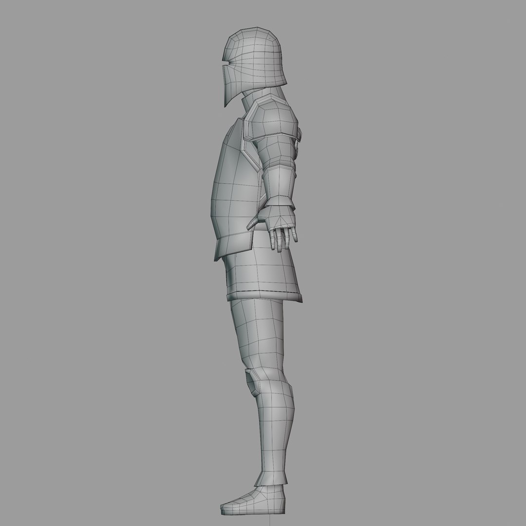 3D Low Poly Rigged Knight Game Ready Stylized Cartoon Character model ...