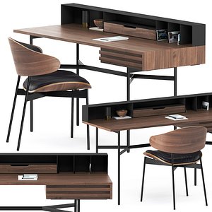 HARRI WRITING DESK and LUZ CHAIR