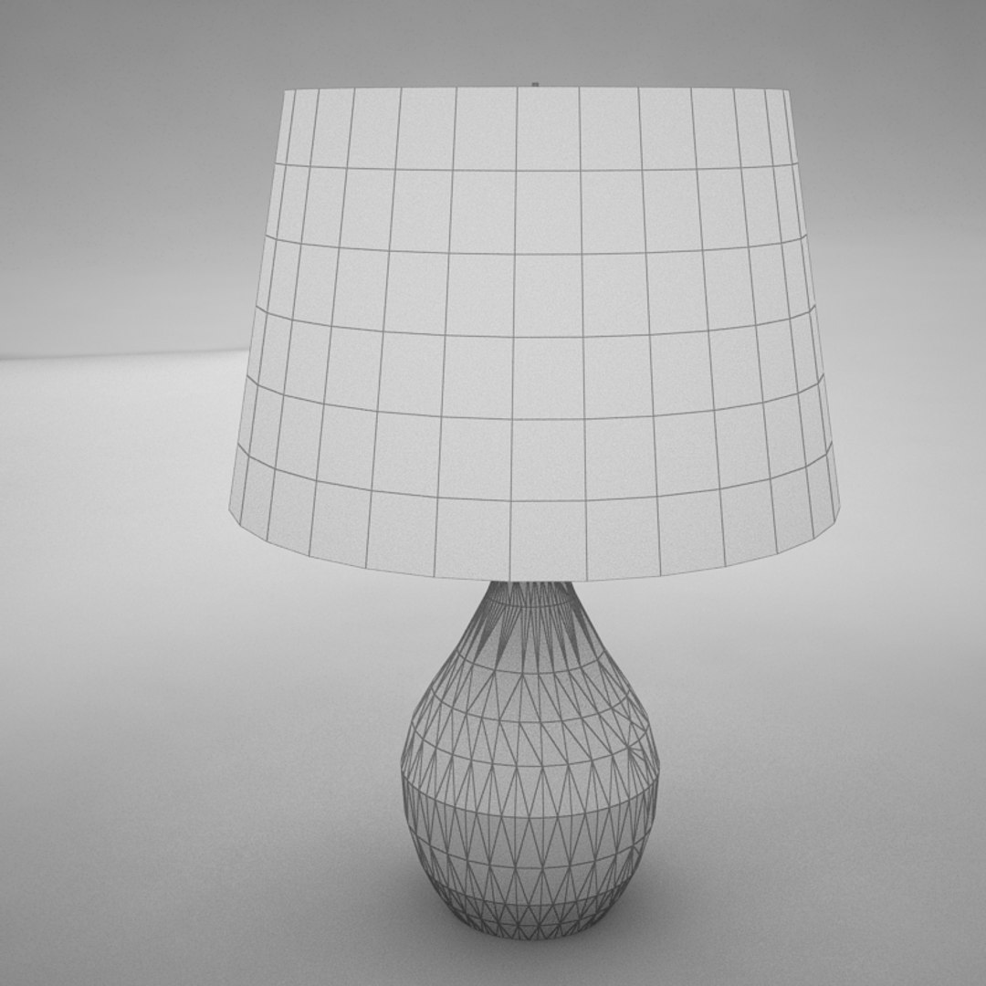 3d Model Of Lamp Scene