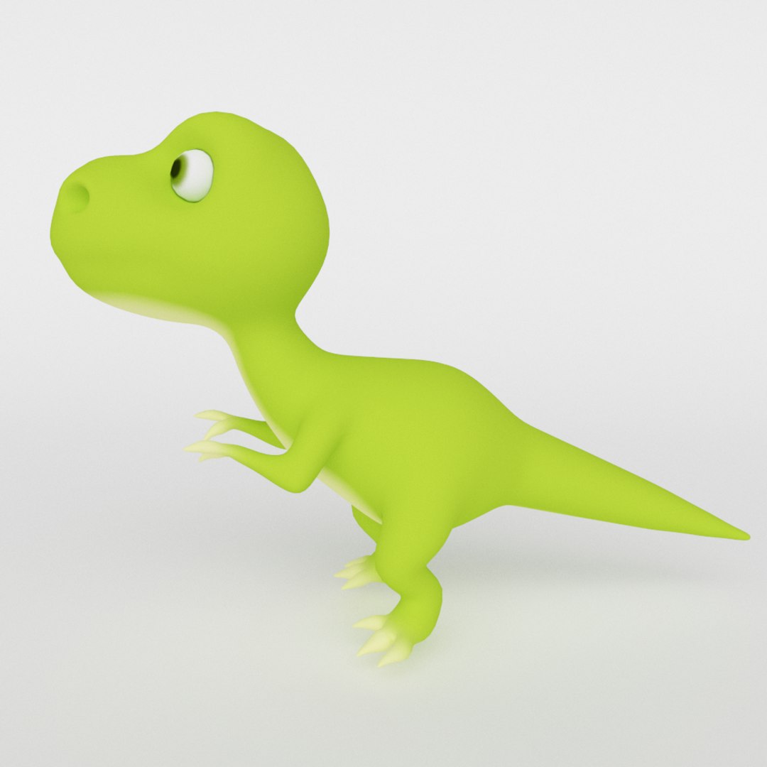 Dinosaur Cute Cartoon 3D Model - TurboSquid 1479197