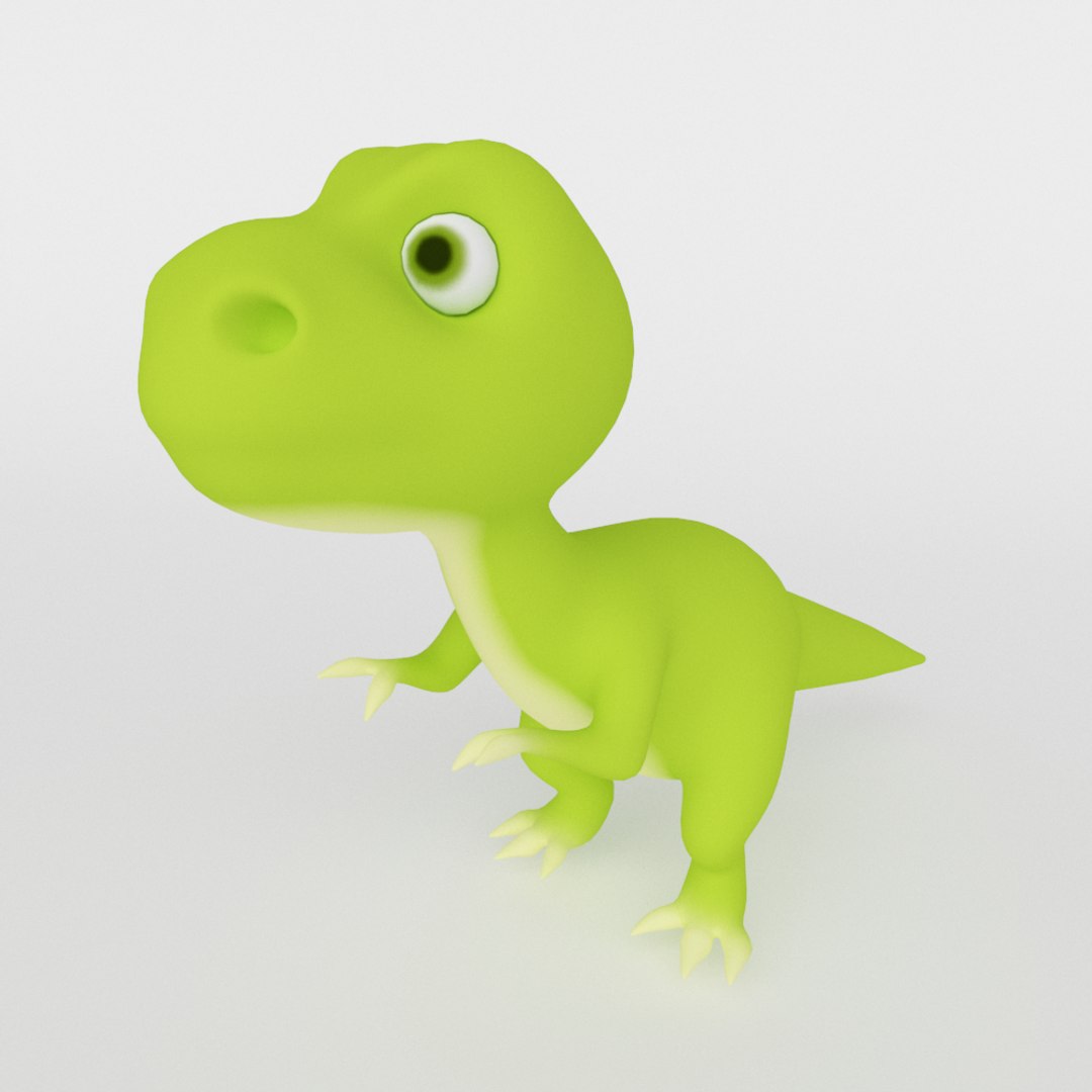 Dinosaur Cute Cartoon 3D Model - TurboSquid 1479197